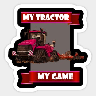 My tractor my game - us tractor Sticker